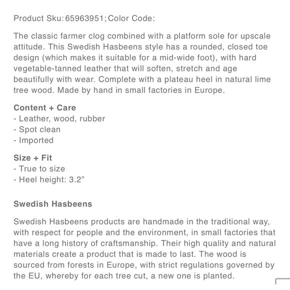 Women’s Swedish Hasbeens Louise Clog EU41/US9.5 NEW MSRP $300 - Picture 11 of 16